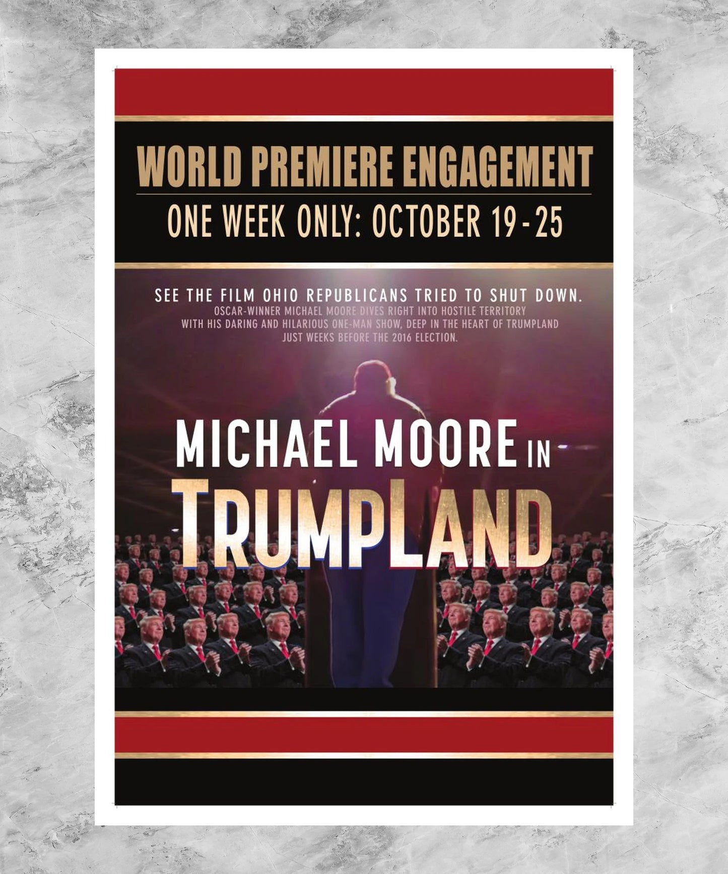 Michael Moore in TrumpLand Poster