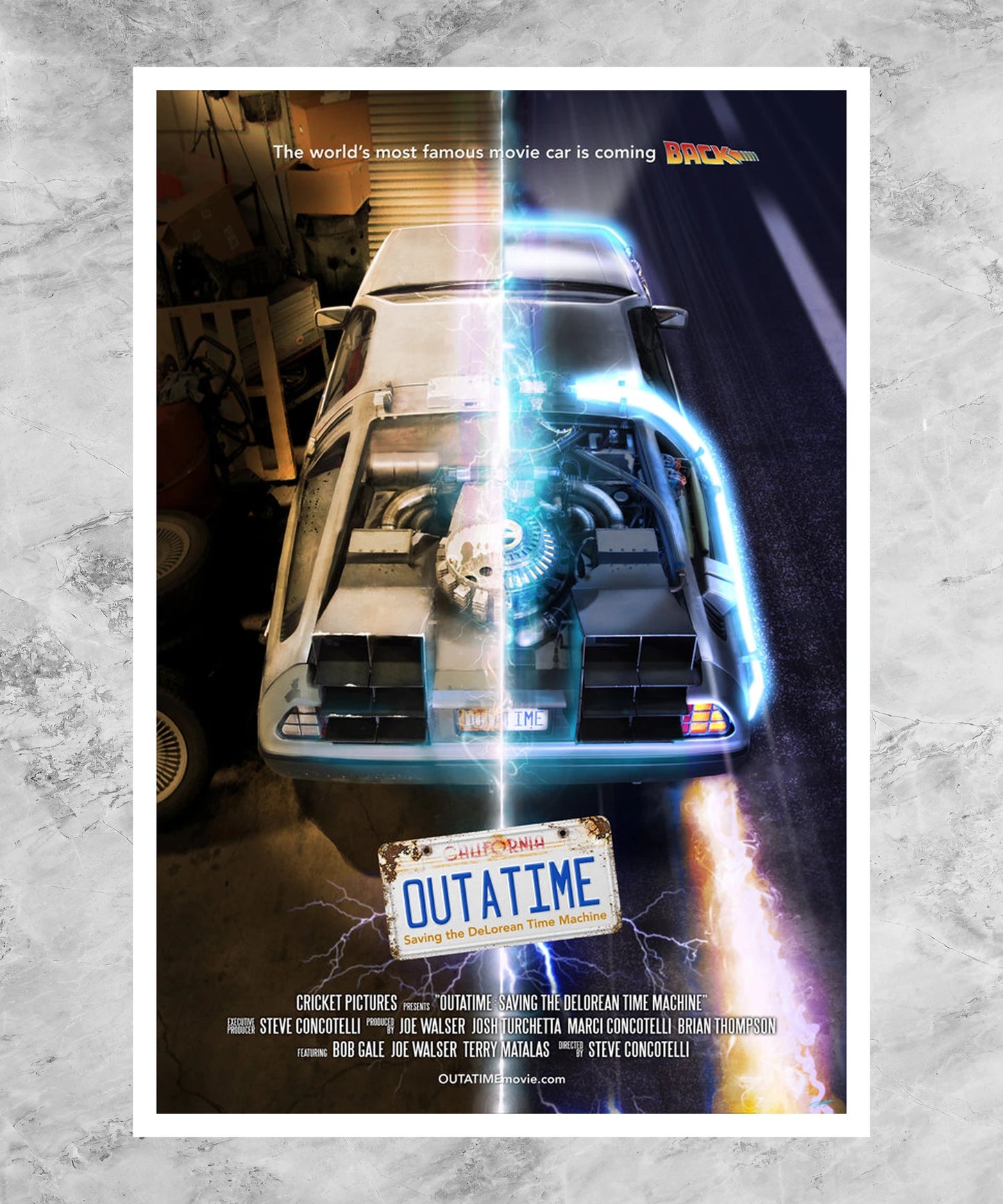 OUTATIME: Saving the DeLorean Time Machine Poster