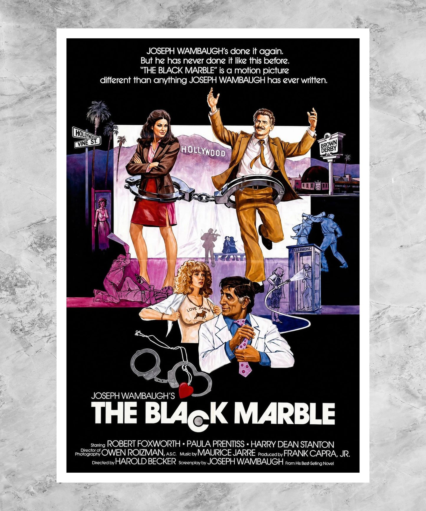 The Black Marble Poster