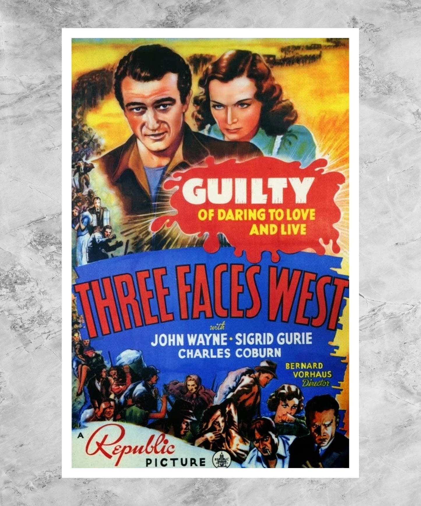Three Faces West Poster