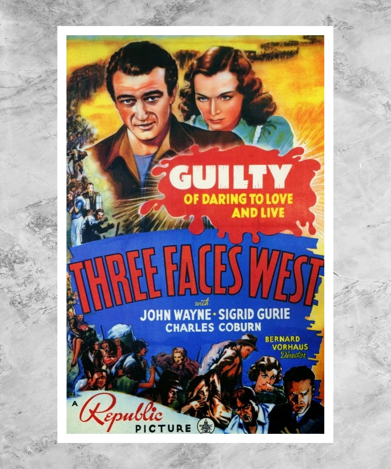 Three Faces West Poster